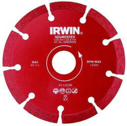 IRWIN TOOLS Disc diamantat laser segmentat, beton, 125mm/22.2mm - vexio