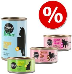 Cosma Vegyes csomag: Cosma Original + Thai / Asia + Nature nedves macskatáp- Tonhal-csomag (24 konzerv, összesen 3, 3 kg)