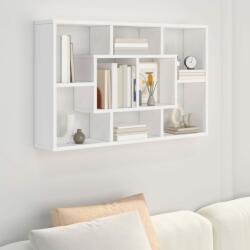 vidaXL Raft de perete, alb, 85x16x52, 5 cm, lemn compozit (801418) Raft