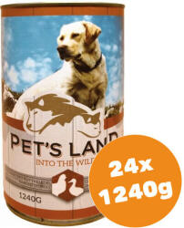Pet's Land Pet s Land Dog Konzerv Baromfi 24x1240g