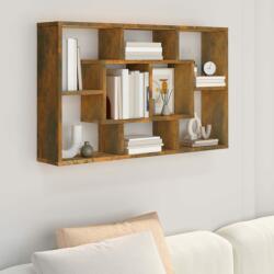 vidaXL Raft de perete, stejar fumuriu, 85x16x52, 5 cm, lemn compozit (820460) Raft