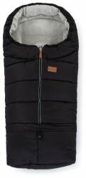 Petite&Mars Sac de iarna, Petite&Mars, Jibot, Pentru carucior, landou sau scaun auto, 100x48 cm, Impermeabil, Cu elemente reflectorizante, Extensibil, 3 in 1, Black (531906) - babyneeds