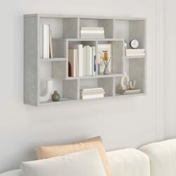 vidaXL Raft de perete, gri beton, 85x16x52, 5 cm, lemn compozit (801422) Raft
