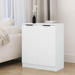 vidaXL Servante, 2 buc. , alb, 30x30x70 cm, lemn compozit (811134) Comoda