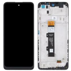 Motorola 5D68C20423 Gyári Motorola Moto G22 fekete LCD kijelző érintővel kerettel előlap (5D68C20423)