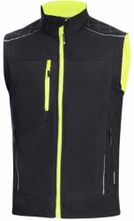 ARDON Munkavédelmi softshell mellény VISION - Fekete / sárga | XL (H9199/XL)