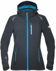 Ardon Jachetă softshell de damă Floret - Neagră / turcoaz | M (H6308/M)