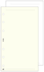 Gyűrűs kalendárium betét SATURNUS S325/F sima jegyzetlap fehér lapos (24SS325-FEH)