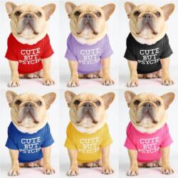  Cute but psycho" pamut kutyaruha, piros - L-es