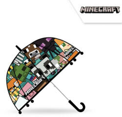 Euroswan Minecraft gyerek átlátszó félautomata esernyő Ø70 cm EWA00006MC