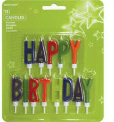 Amscan Happy Birthday gyertya szett 13 db-os (DPA170698)