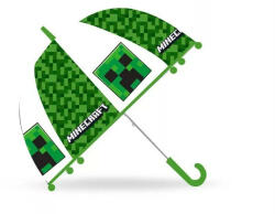 Euroswan Minecraft gyerek átlátszó félautomata esernyő creeper (EWA00007MC)