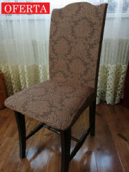 Sandalye Kilifi Set 6 huse scaune - din jackard - Huse pentru scaune (EDS555)
