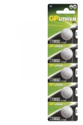 GP Batteries CR2032 Litium gombelem 3V (5db/csomag) (B1532) (B1532)