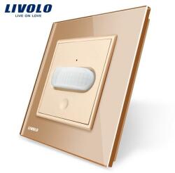 Livolo Intrerupator senzor de miscare PIR Livolo cu rama din sticla (VL-FCU-2AP-13)