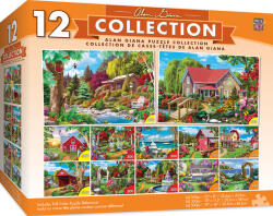 Masterpieces Puzzle Master Pieces 12 în 1 - Garden and country scenes (31865)