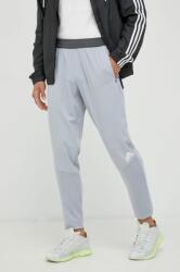 adidas Performance pantaloni de antrenament barbati, culoarea gri, cu imprimeu PPYY-SPM0H2_90X