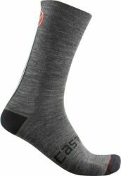 Castelli Racing Stripe 18 Sock Dark Gray 2XL Kerékpáros zoknik