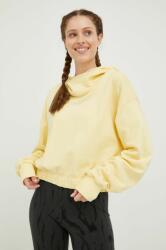 Adidas bluza femei, culoarea galben, neted 9BYY-BLD0DS_11X