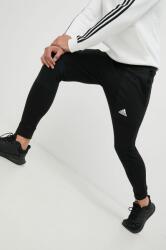 adidas pantaloni barbati, culoarea negru, neted 9BYY-SPM09E_99X