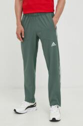 adidas Performance pantaloni de antrenament barbati, culoarea verde, cu imprimeu 9BYY-SPM096_97X