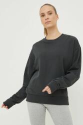 Adidas bluză trening femei, culoarea gri, neted 9BYY-BLD0GJ_90X