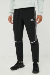 adidas Performance pantaloni de trening barbati, culoarea negru, cu imprimeu 9BYY-SPM068_99X