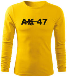 DRAGOWA Fit-T tricou cu mânecă lungă ak47, galben 160g/m2