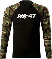 DRAGOWA Fit-T tricou cu mânecă lungă ak47, woodland 160g/m2