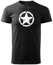 DRAGOWA tricou star, negru 160g/m2