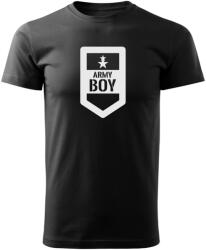 DRAGOWA tricou army boy, negru 160g/m2