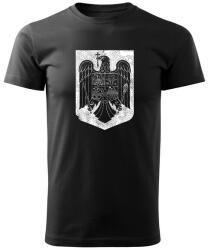 DRAGOWA tricou "emblema natională", negru 160g/m2