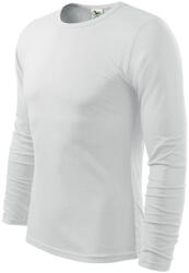MALFINI Fit-T tricouri cu mânecă lungă, alb, 160g/m2
