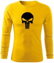DRAGOWA Fit-T tricou cu mânecă lungă punisher, galben 160g/m2