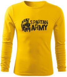 DRAGOWA Fit-T tricou cu mânecă lungă Aristón, galben 160g/m2
