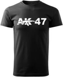 DRAGOWA tricou ak47, negru 160g/m2