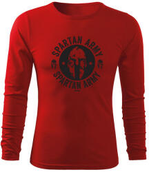 DRAGOWA Fit-T tricou cu mânecă lungă Archelaos, rosu 160g/m2