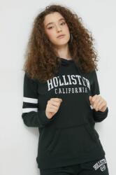 Hollister Co Hollister Co. felső fekete, női, nyomott mintás, kapucnis - fekete XS - answear - 16 990 Ft