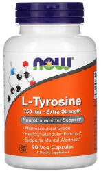 NOW L-Tyrosine, Tirozina 750mg, Now Foods, 90 veg caps