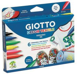 Textilmarker GIOTTO 6db-os készlet (494800)