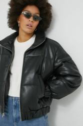 Abercrombie & Fitch rövid kabát női, fekete, átmeneti - fekete L - answear - 78 990 Ft