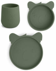 Nuuroo Set din silicon pentru masa copilului - Judi - Koala - Dusty Green - Nuuroo Set pentru masa bebelusi