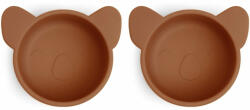 Nuuroo Set 2 boluri din silicon Rosa - Koala - Caramel Cafe - Nuuroo Set pentru masa bebelusi