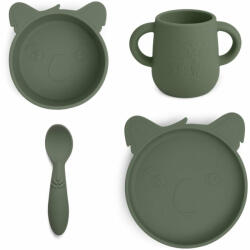 Nuuroo Set din silicon pentru masa copilului - Likke - Koala - Dusty Green - Nuuroo Set pentru masa bebelusi