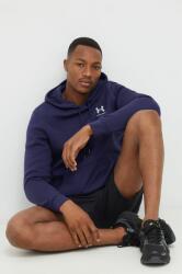 Under Armour felső sötétkék, férfi, nyomott mintás, kapucnis - sötétkék L