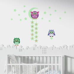 Walplus Sticker Owl Moon Stars