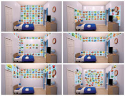Walltastick Disney 64 Piece Collage Blue