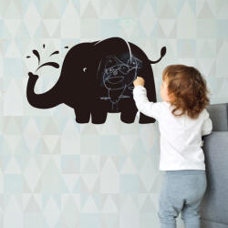 Walplus Sticker Blackboard Huge Elephant