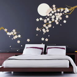 Walplus Sticker Cherry Blossom Under Moonlight