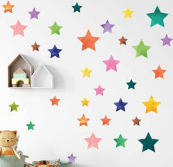 4 Decor Sticker Stelute acuarela Decoratiune camera copii